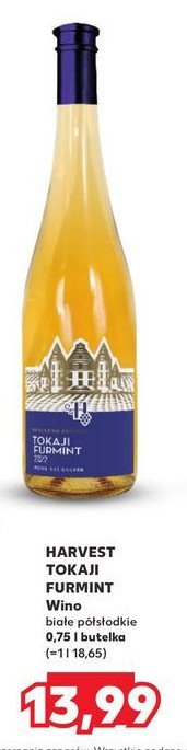 Wino Harvest tokaji furmint promocja w Kaufland