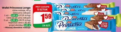 Wafel Longa różne rodzaje promocja w Dino