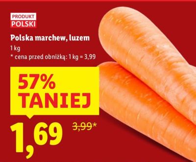 Polska marchew luzem Lidl promocja w Lidl