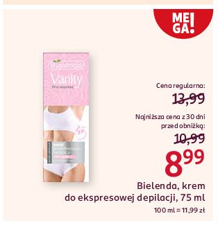 Krem do ekspresowej depilacji pink aloe Bielenda vanity pro express promocja w Rossmann