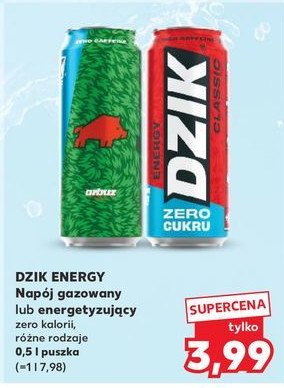 Napój energetyczny zero kofeiny arbuz WK DZIK promocja w Kaufland
