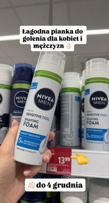 Pianka do golenia Sensitive Cool promocja w Rossmann