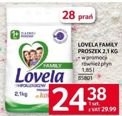 Proszek do prania Lovela Family 2.1 kg promocja w Selgros