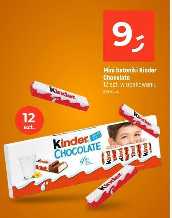 Czekoladki Kinder Chocolate promocja w Dealz