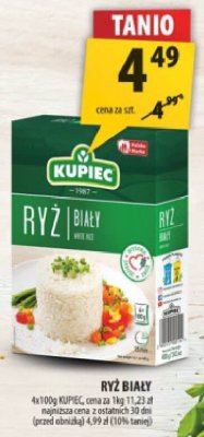 Ryż biały Kupiec promocja w Arhelan
