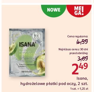 Płatki pod oczy hydrożel awokado Isana promocja