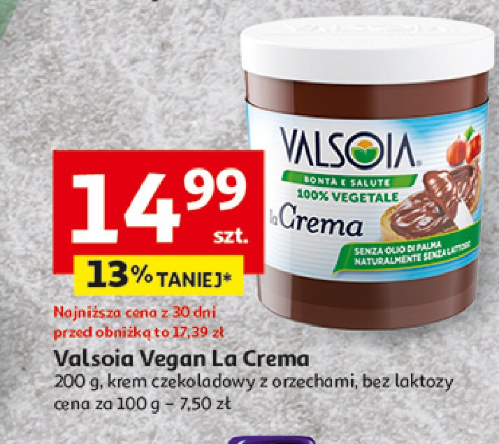 Krem orzechowo-czekoladowy Valsoia promocja