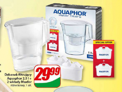Dzbanek filtruj膮cy do wody 2.5 l + 2 wk艂ady Aquaphor promocja