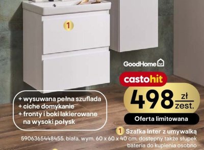 Szafka Inter z umywalką  promocja w Castorama