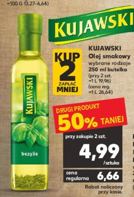 Olej bazylia Kujawski ze smakiem Kujawski kruszwica promocja