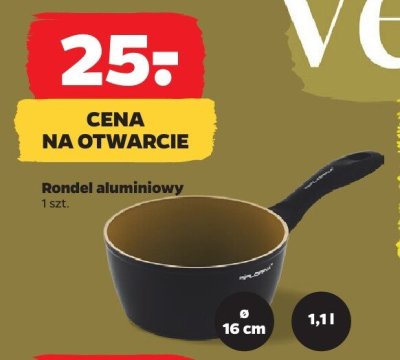Rondel aluminiowy ø 16 cm 1,1l promocja w Netto