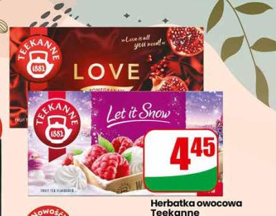 Herbata owocowa Let it Snow promocja w Dino