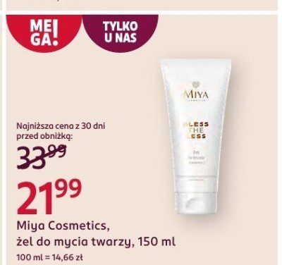 Żel do mycia twarzy Miya Cosmetics promocja w Rossmann