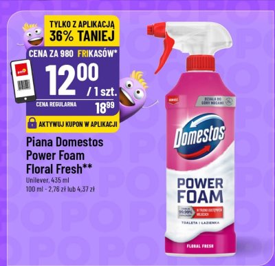 Piana Domestos Power Foam Floral Fresh promocja w POLOmarket