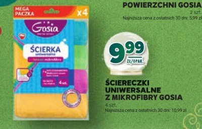 Ściereczki uniwersalne z mikrofibry Gosia promocja w Stokrotka
