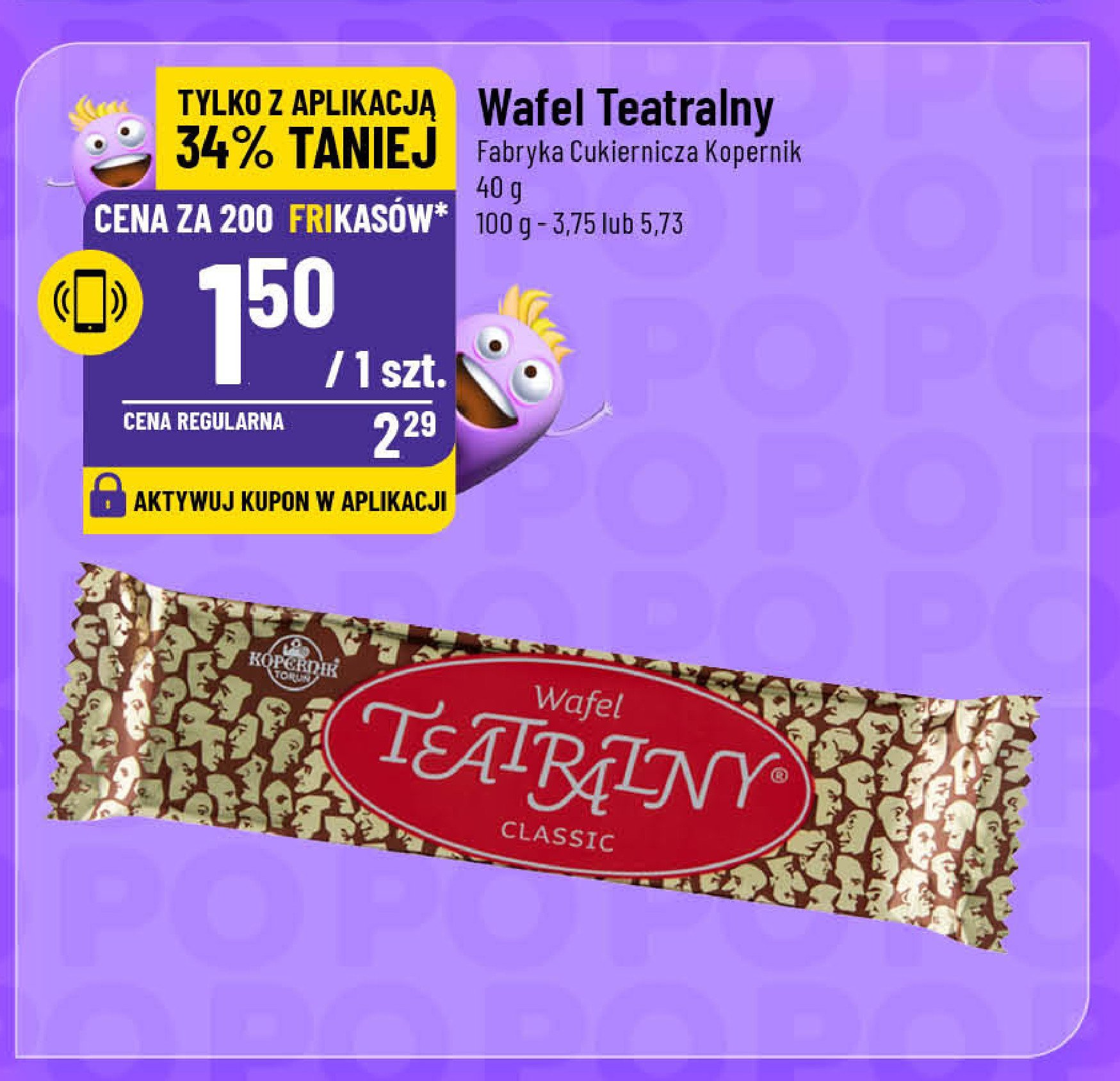 Wafel teatralny Kopernik promocja