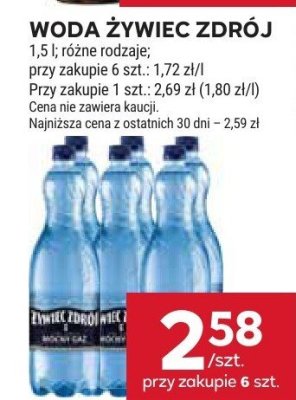 Woda Żywiec Zdrój promocja w Stokrotka