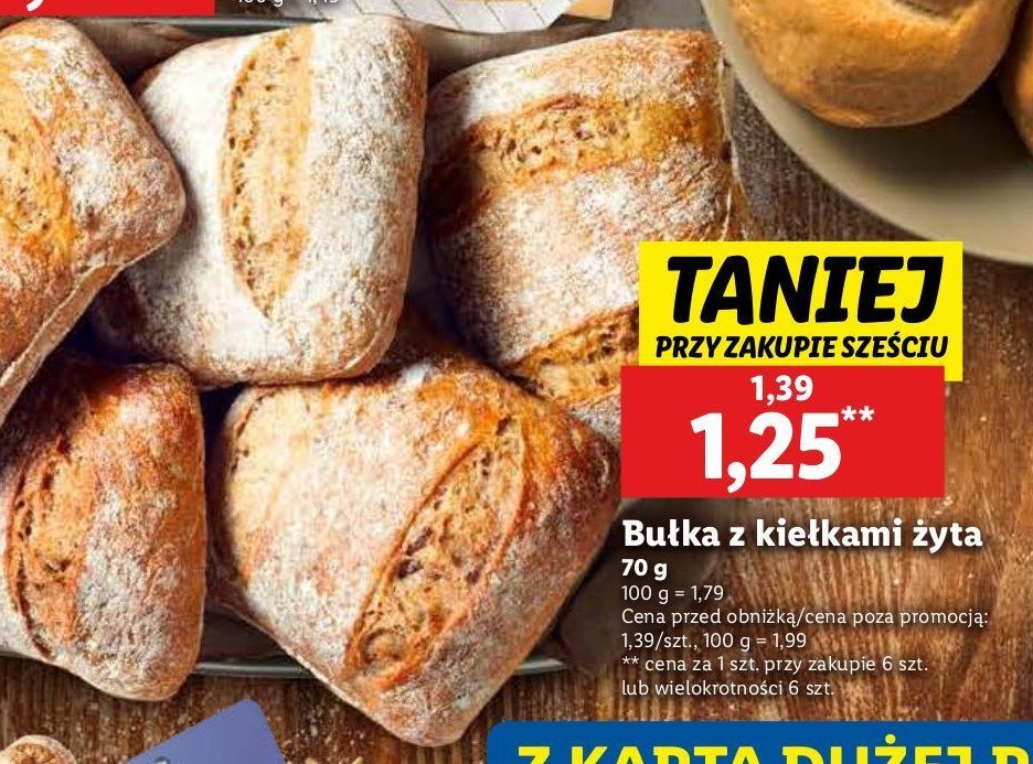 Bułka z kiełkami żyta promocja