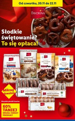Pierniki Favorina pierniki różne rodzaje promocja w Lidl