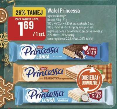 Wafel Princessa promocja w POLOmarket