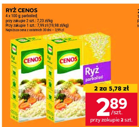 Ryż parboiled Cenos promocja w Stokrotka