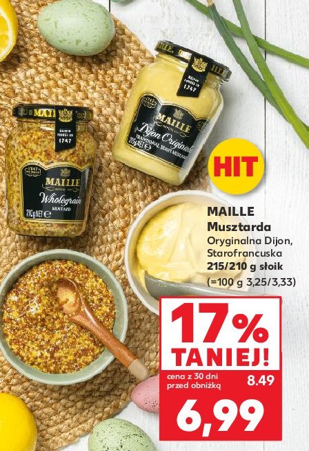 Musztarda starofrancuska Maille promocja