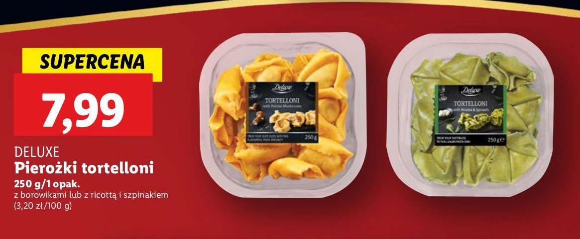 Tortelloni giganti z borowikami Deluxe promocja