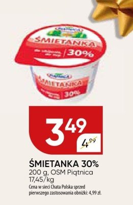 Śmietanka 30% Piątnica promocja w Chata Polska