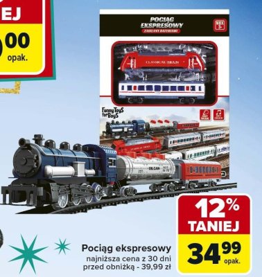 Pociąg ekspresowy promocja w Carrefour