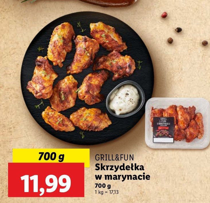 Skrzyde艂ka z kurczaka w marynacie paprykowej Grill and fun promocja