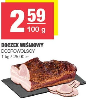 Boczek wiśniowy Dobrowolscy promocja w SPAR