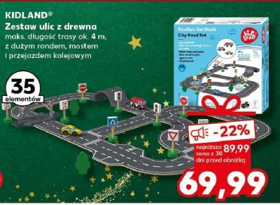 Zestaw ulic z drewna, 4 m promocja w Kaufland