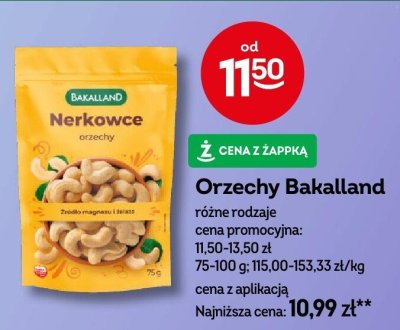 Orzechy Bakalland nerkowce promocja w Żabka