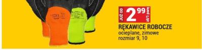 Rękawice robocze ocieplane, zimowe promocja w Merkury Market