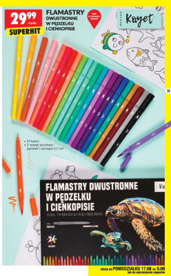 Flamastry dwustronne Kayet promocja