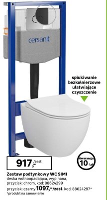 Zestaw podtynkowy WC SIMI Cersanit promocja w Leroy Merlin