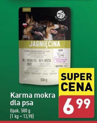 Karma dla psa jagnięcina Pet republic promocja