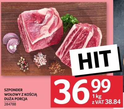 Szponder wołowy z kością duża porcja promocja w Selgros