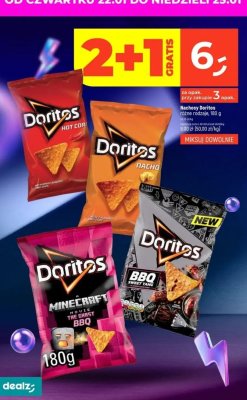 Chipsy Doritos Minecraft BBQ 180g promocja w Dealz