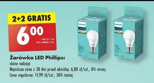 Żarówka led a60 32w e27 Philips promocja