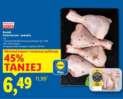 Polski kurczak - podudzia  promocja w Lidl