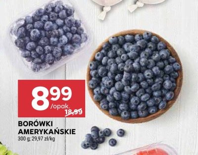 Borówki amerykańskie 300g promocja w Stokrotka