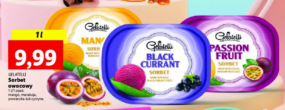 Sorbet black currant Gelatelli promocja