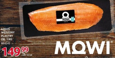 Łosoś wędzony plastry MOWI ok. 1kg promocja w Selgros
