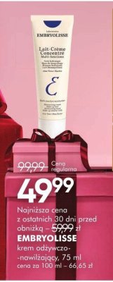 EMBRYOLISSE krem odywczo-nawilżający promocja w Super-Pharm