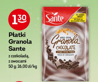 Płatki owocowe Sante granola promocja