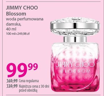 Woda perfumowana Jimmy choo blossom promocja w Hebe