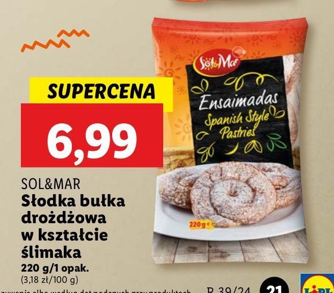 Bułka drożdżowa Sol&mar promocja