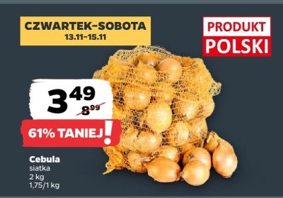 Cebula siatka 2 kg promocja w Netto