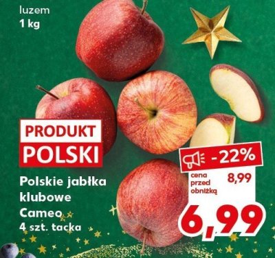 Jabłka polskie Idared Cameo 4 szt. tacka promocja w Kaufland
